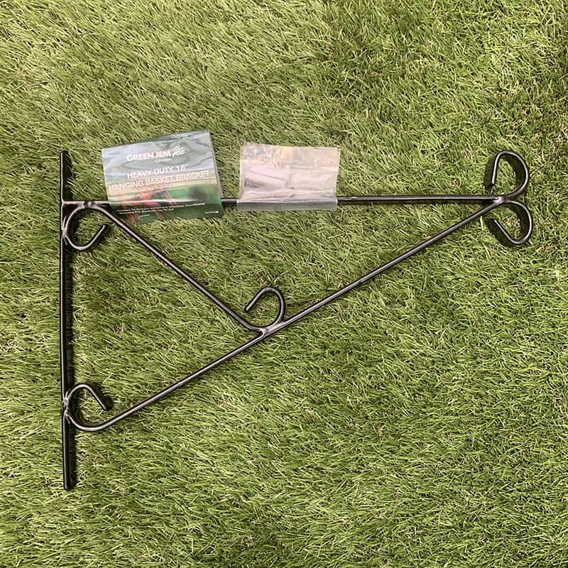 16" Hanging basket bracket includes wall plugs and screws Eden Park Garden Centre